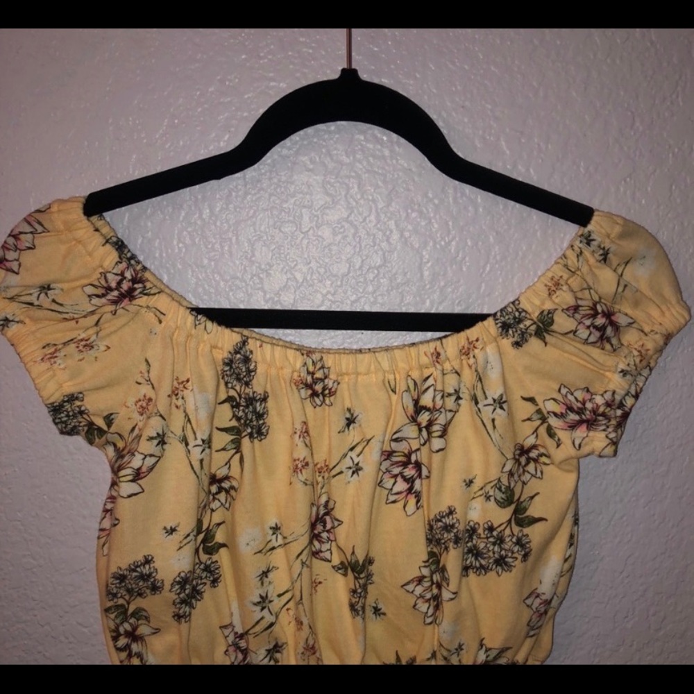 off the shoulder floral top